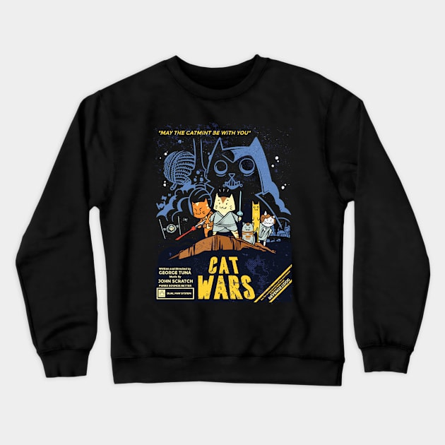 cat wars Crewneck Sweatshirt by aboss